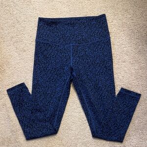 Zella Blue and Black Patterned Leggings